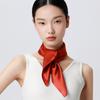 100% mulberry silk silk scarf, women's solid color satin small square scarf, travel decoration neck protection small scarf