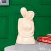 Beautiful Romantic Couple Statue | Ceramic Home Decor (Pack of 1, Off White Color)
