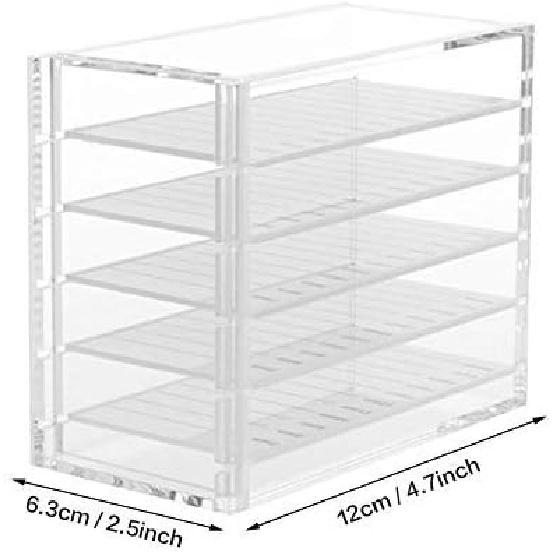 Acrylic Cosmetic Storage Makeup Organizer Clear Eyelash Storage Box Eyelashes Glue Pallet Holders 5 Layers Grafting Eyelash Extension Tool