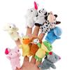 10Pcs Cute Cartoon Small Animals Doll Kids Glove Hand Puppet Plush Finger Toys