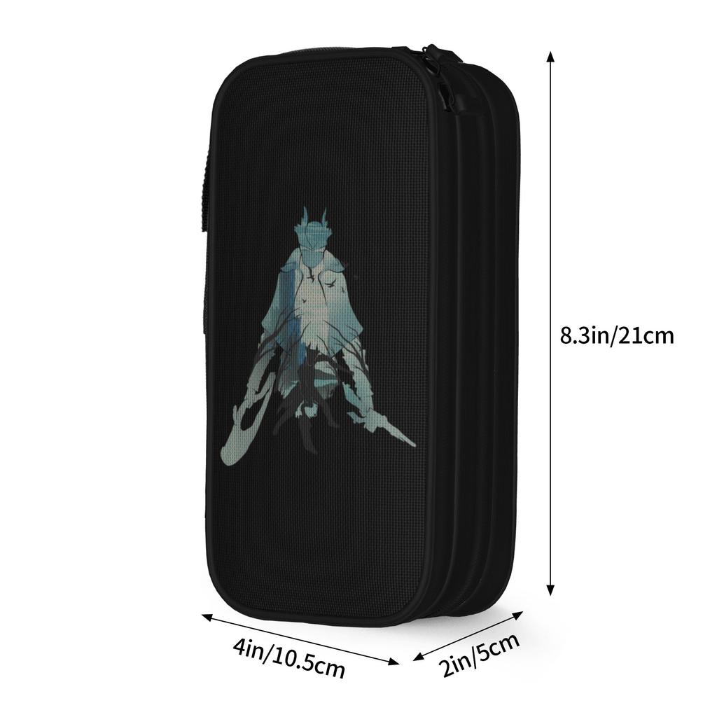 Bloodbornes Darks Souls Hunter Pencil Case Cute Pen Box Bags Girls Boys Large Storage Students School Zipper Pencilcases