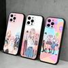 Чехол для телефона из аниме «Пара кукушек» Серия Для iPhone17,16,15,14,13,12 Plus,Max Мягкий силиконовый Черный чехол