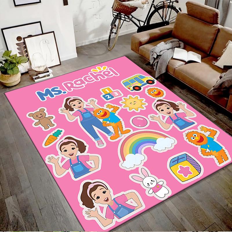 1pc Ms Rachel3 Design Printed Area Rug Carpet for Bedroom Living Room Home Decor Rugs Mat Non Slip Mat Rug for Bedside