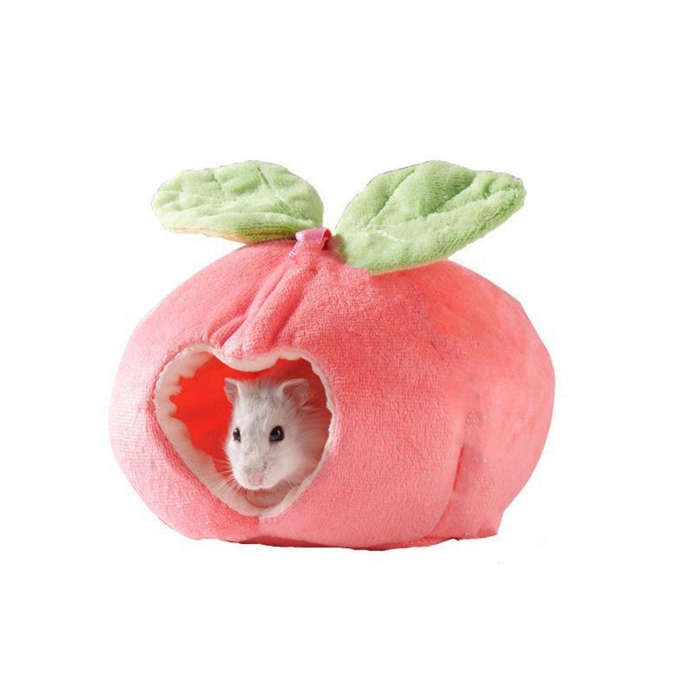 Cartoon Hanging Hamster Hammock Fruit Shape Hamster Cotton House Guinea Pig Nest Winter