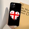 Georgia Flag Phone Case For iPhone 16 15 14 Pro Max Plus 12 11 13 Pro Max 12 Mini 13 Mini Cover