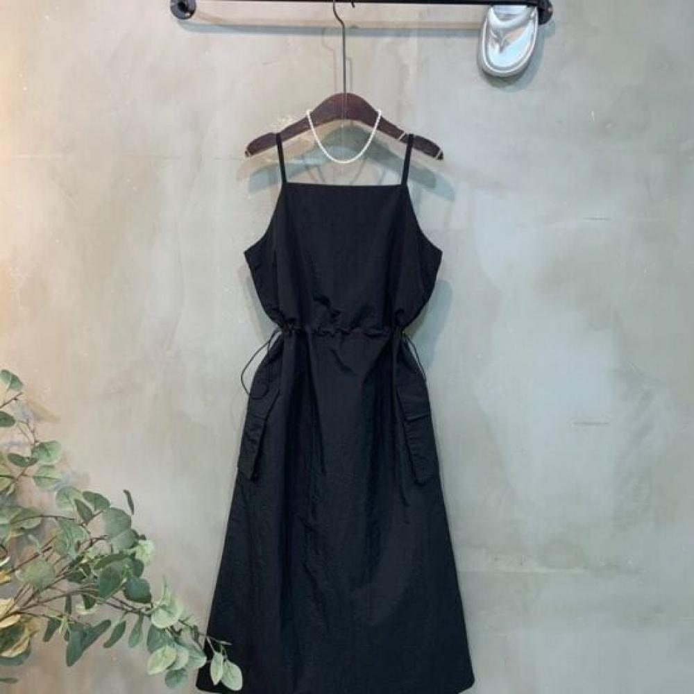C S In The Room Cargo Split StrIng Long dreSS 2Color