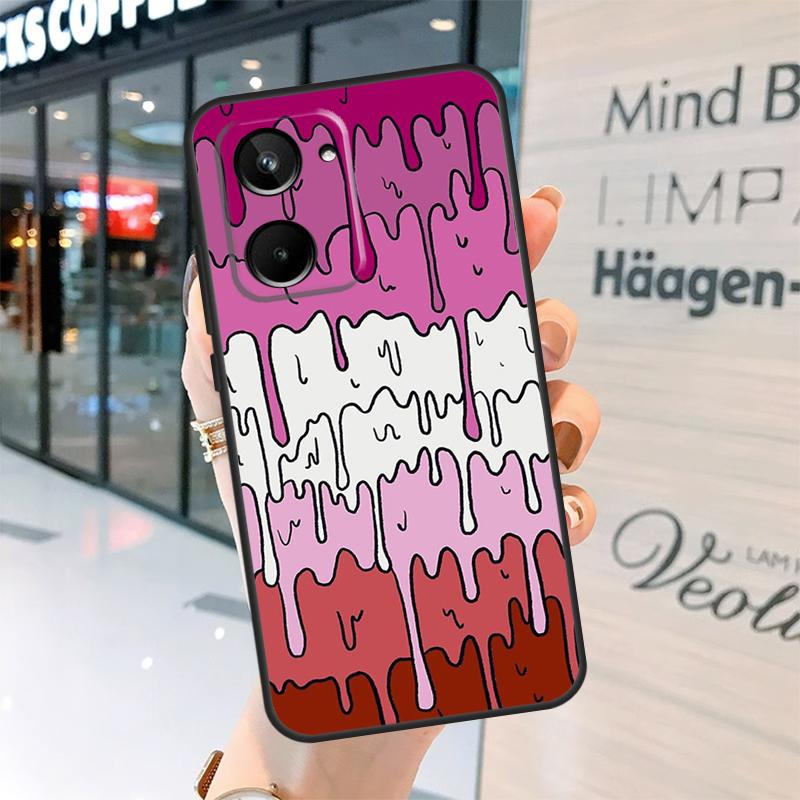 Pastel Kawaii Melting LGBTQ Design Case For Realme GT7 Pro GT6 11 12 13 14 15 Pro Plus C55 C53 C35 C33 C61 C65 C67 C53 C71 C75