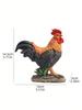 American Country Farm Simulated Rooster and Hen Figurines, Courtyard Lawn Garden Landscape Decoration Resin Craft