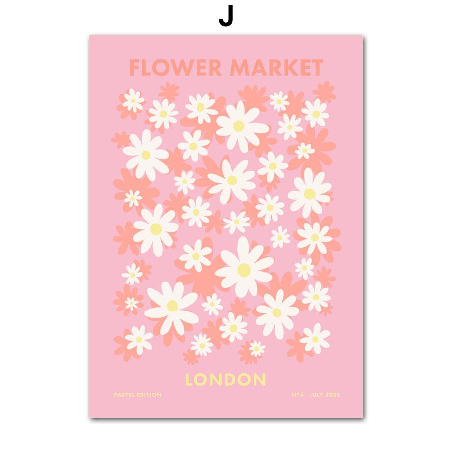 Groovy Leaf Matisse пастельные розовые постеры и принты, настенное искусство, ретро, ​​забавная картина на холсте, эстетический декор для комнаты колледжа