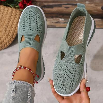 Женские дышащие кроссовки Slip-On — легкая и удобная обувь для ходьбы на лето
