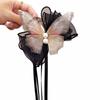 Imitation Pearl Decor Butterfly Hair Clip Chinese Style Bow Hair Claw New Hair Claw Clip  Headdress