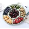 Fruits Organizer Office Simple Design Fruit Plate Dried Fruit Tray Snack Tray Multi Grid Tray