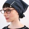 Ne Page Stripe Pin-Tuck Scarf (navy)