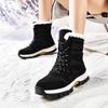 36-45 Мужские/Женские Хлопковые Ботинки с Высоким Голенищем Большого Размера Уличные Противоскользящие Водонепроницаемые Женские Зимние Ботинки
