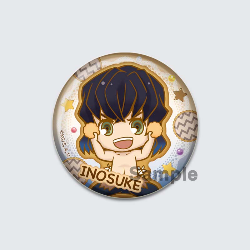 32/44/58mm Kamado Tanjirou Hashibira Inosuke Pin Kochou Shinobu Kamado Nezuko Tsuyuri Kanao Agatsuma Zenitsu Anime Brooche Handmade Demon Slayer Badge