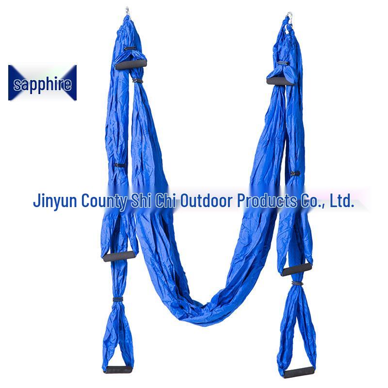 Гамак для воздушной йоги с 6 ручками - Неэластичный нейлон для студийной инверсионной фитнес-тренировки