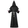 Маскарадный костюм для косплея Крест Средневековый Монах Священник Священник Монашеская ряса Длинный капюшон Вечеринка Хэллоуин Культурный фестиваль Сценическое шоу Рождественское мероприятие Взрослый
