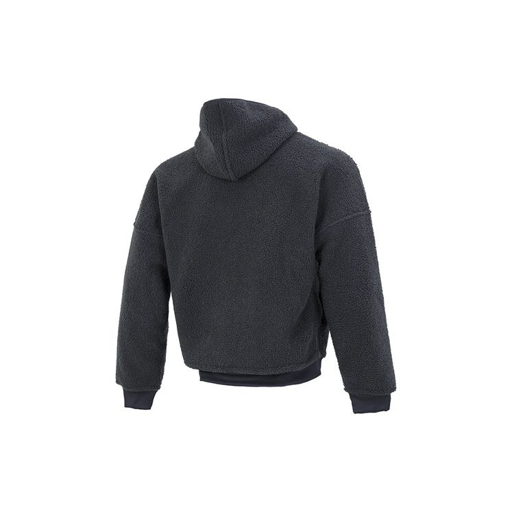 Adidas Новая двусторонняя флисовая куртка с капюшоном Polar, мужская верхняя одежда, серая HG2076