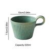 1 шт. 320 мл керамическая кружка винтажная кофейная японская кружка ручной работы для завтрака овсянки молока чашка для капучино для офиса дома вода