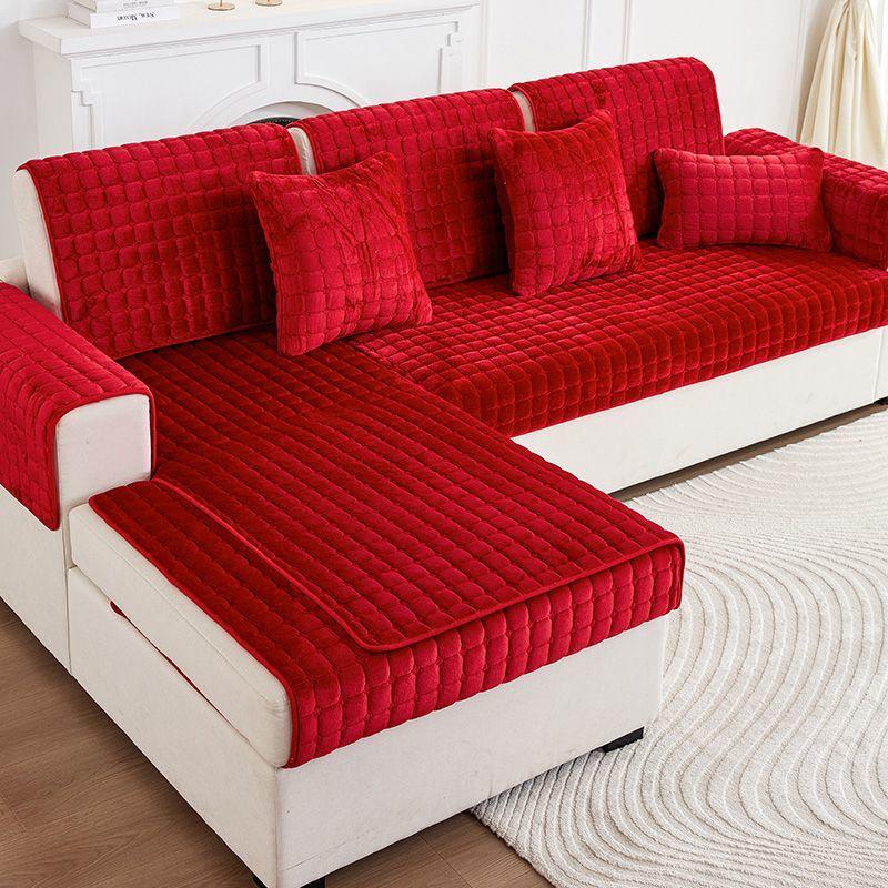 Мягкие чехлы для диванов, подушки для диванов, универсальный чехол, нескользящий чехол для дивана Four Seasons Winter Couch Cover