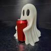 Хэллоуин Подставка для напитков Призрачный 3D-печатный Призрак Держатель для банки содовой колы Домашний офис Настольное украшение