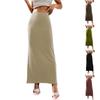 Women's Soft Fashion Casual Long Skirt High Waist Elegant Exquisite Long Skirt
