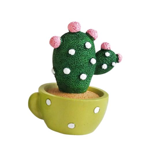 4 шт./набор Автомобильные украшения Смола Суккуленты Кактус Мини Зеленое растение Бонсай