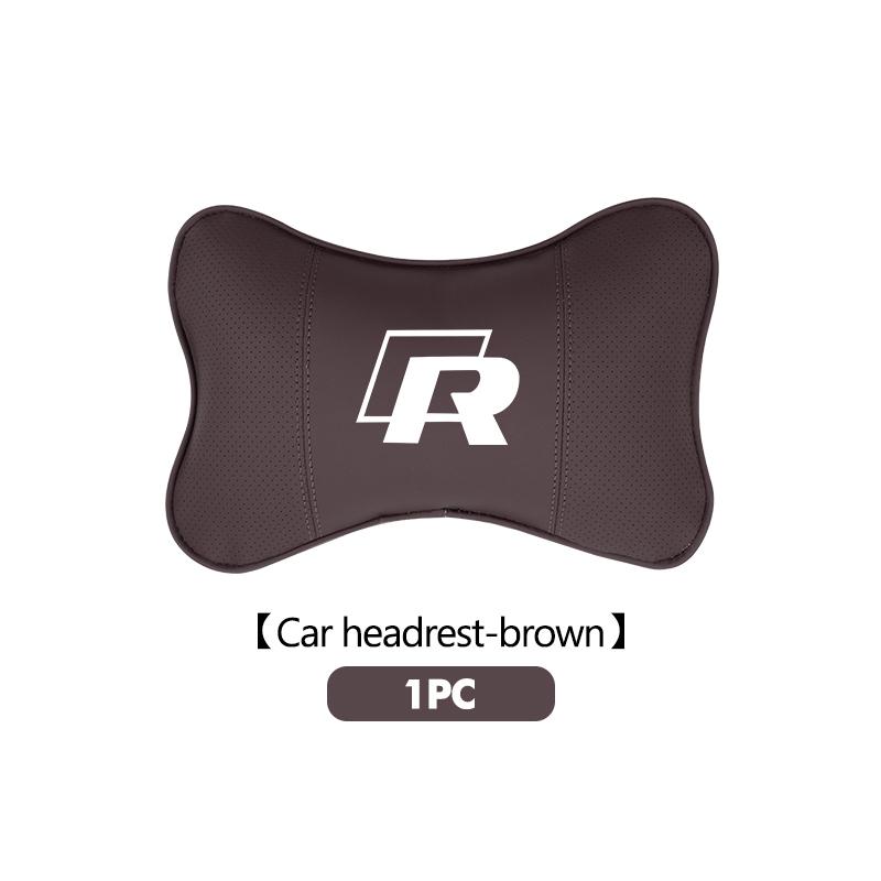 Breathable Leather Car Headrest Pillow Lumbar Support Pad For Volkswagen VW Tiguan CC Jetta Polo Golf 4 5 6 Passat B5 B6 B7 CCNI9