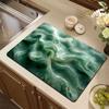 Мраморная чашка для кофе Коврик для глажки Текстура современного искусства Коврик для сушки Кухонная столешница Кофейный бар Коврик для слива