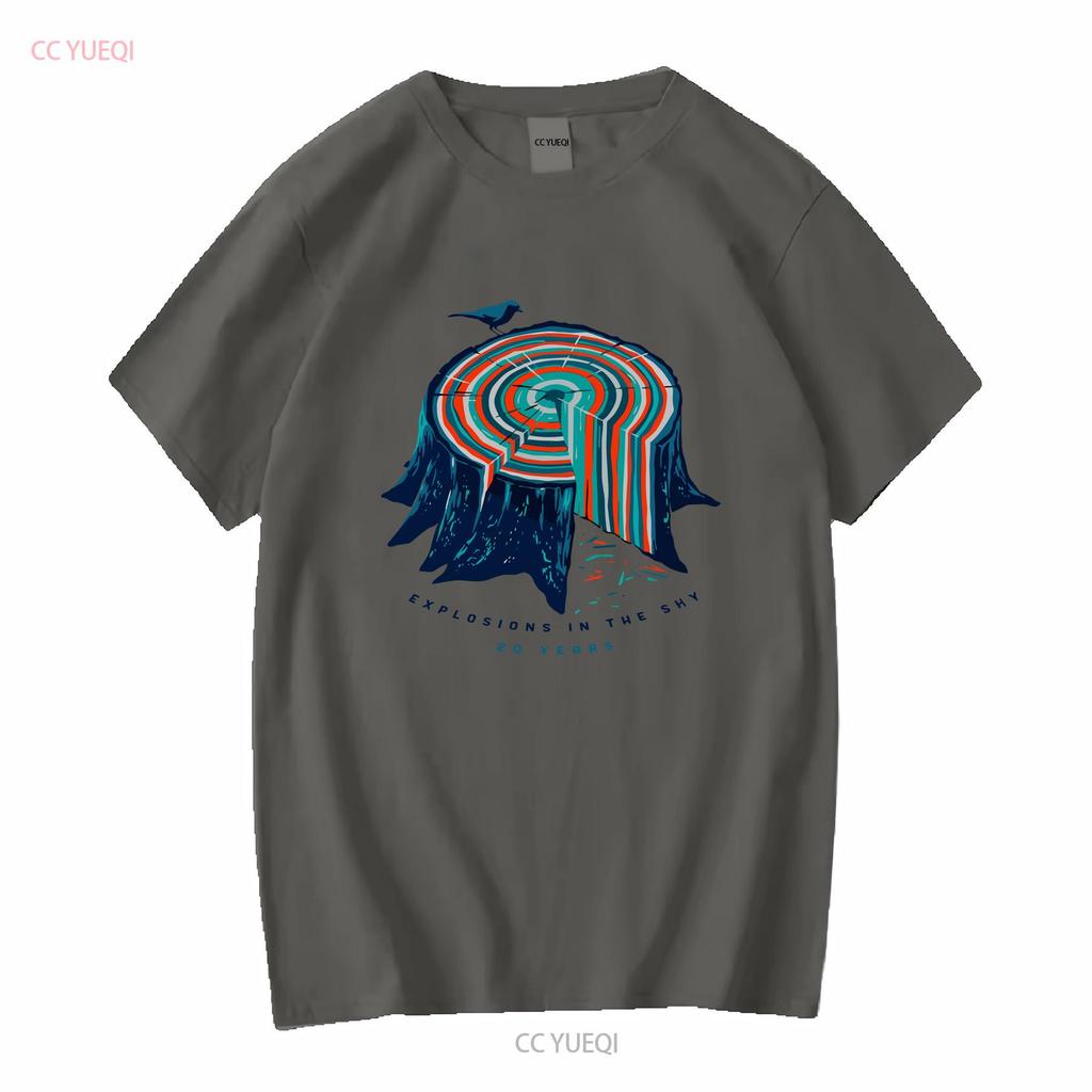 Explosions in the Sky 20 Years Anniversary T Shirt Size Large long sleeves vintage Washed homme Comfortable fashion