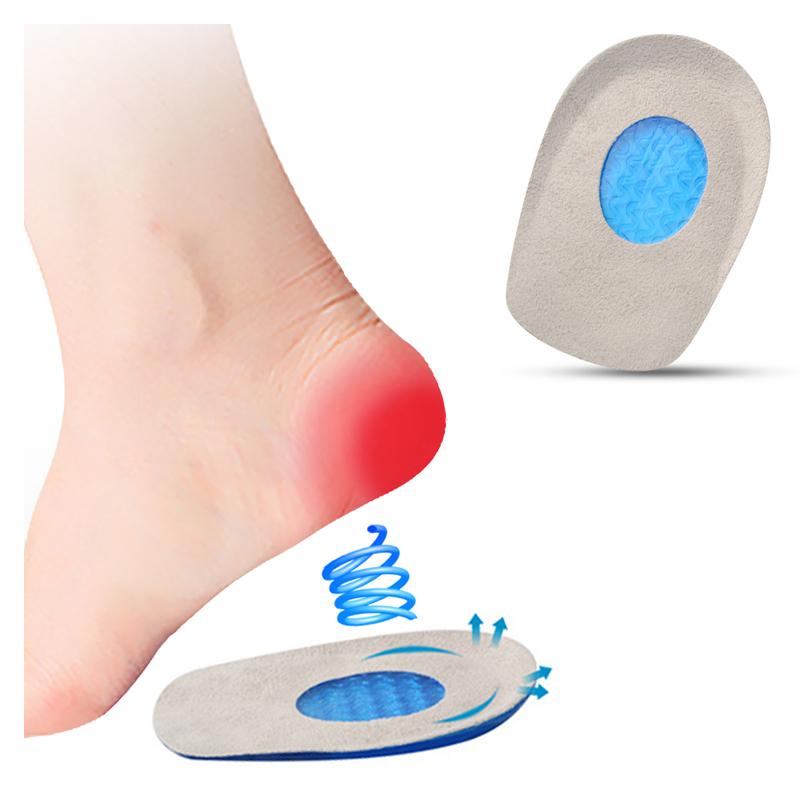 1 Silicone Gel Heel Cushion for Feet Soles Relieving Foot Pain Protectors Spur Support Shoes Pad Feet Care Massage Inserts Insoles