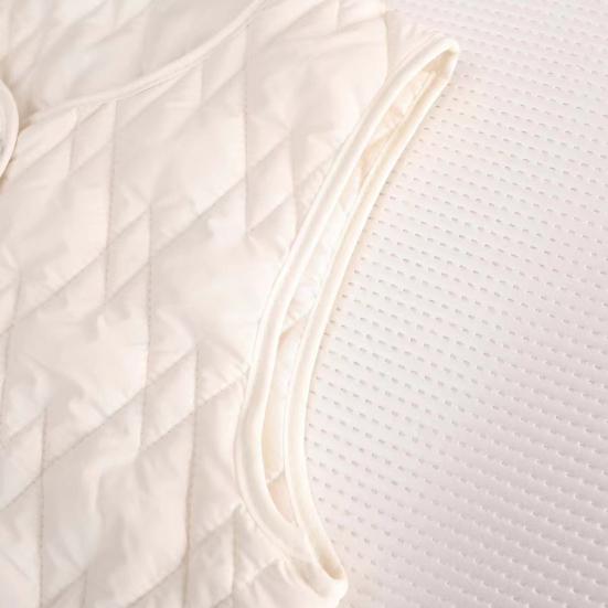 Women's Thermal Vest Sleeveless Single-breasted Closure Jacket Solid Color Round Neck Imitation Silk Cotton Padded Waistcoat for Autumn Winter