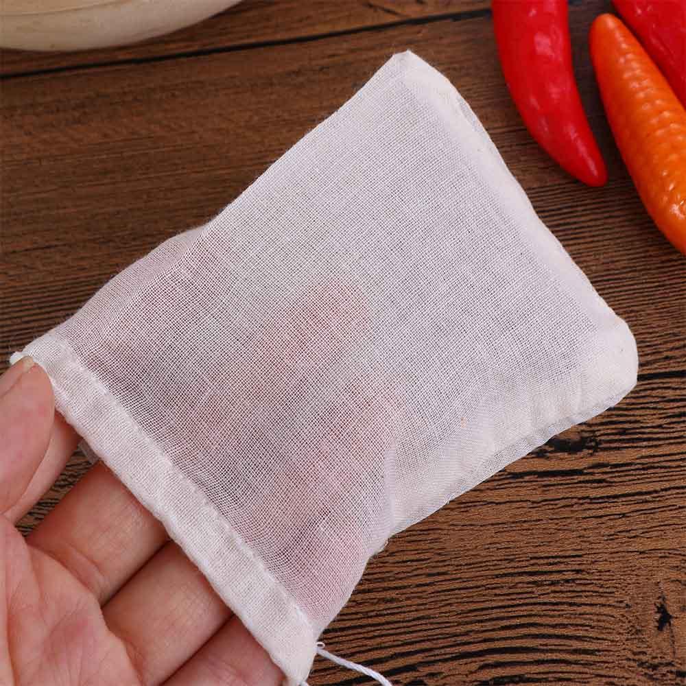 Natural Food Packing Bags Unbleached Tea Filter Drawstring Bags Muslin Bag Sachet Bag Cotton Pouch
