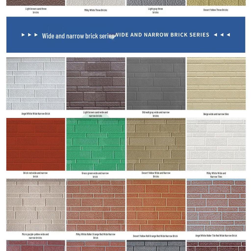 High-Temperature Resistant Polyurethane Sandwich Panel for Exterior Wall Insulation and Decoration