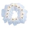 Handmade Lit Ghosts Wreath Halloween Ghost Garland with Lights Battery-Powered LED Light-Up White Spooky Garland Decoration