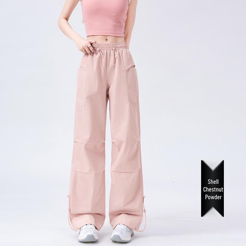 Женские влагоотводящие брюки-парашютисты с широкими штанинами - Водонепроницаемая, дышащая одежда для активного отдыха на весну/лето