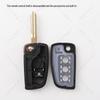 Корпус складного дистанционного ключа для замены Nissan Tiida, Sylphy, Bluebird, Qashqai, Qijun.