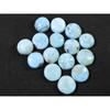 11X11MM натуральный голубой ларимар круглый кабошон драгоценный камень россыпью 15 шт. лот 75 карат. РQ-1703