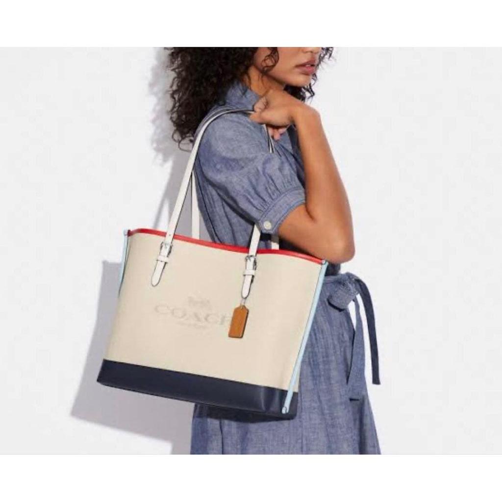 COACH Coach Molly Tote Bag Color Block CB650 Handbag Shoulder Bag