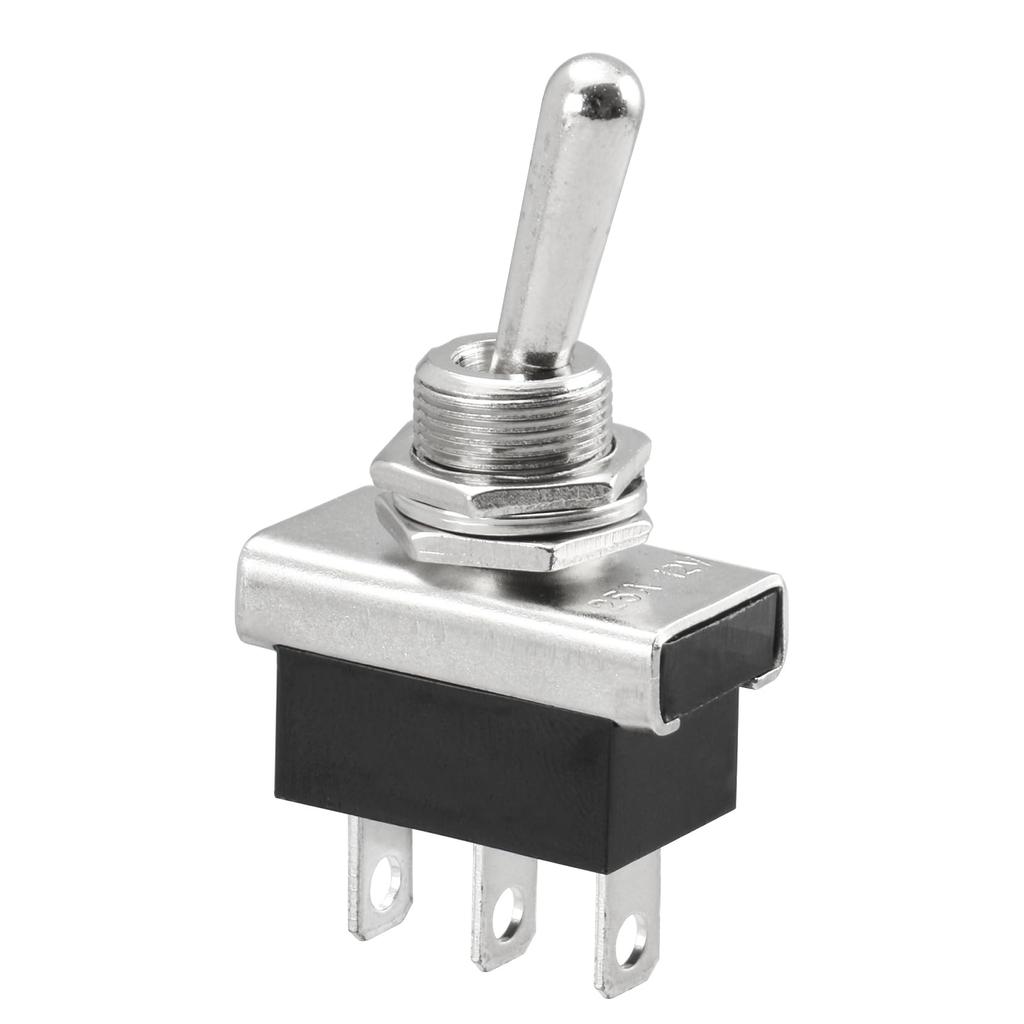 Heschen Металлический тумблер Flick Flip 12V 25A ON/ON 2 позиции 3 штырька для приборной панели автомобиля