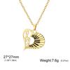 Cazador Trendy Music Note Heart Pendant Necklace for Women Piano Keyboard Chain Stainless Steel Jewelry Music Lovers Gifts