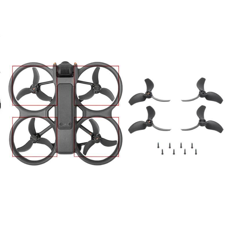 1 Set Propellers For DJI Avata 2 Low-Noise Blade With 12 Screws Camera Accessories Light Weight Propeller Spare Parts