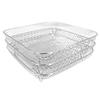 1 Set Stainless Steel Dehydrator Rack Three-layers Stackable Square Dishwasher Safe Roasting Steamer Rack Kitchen Fryer Accessories