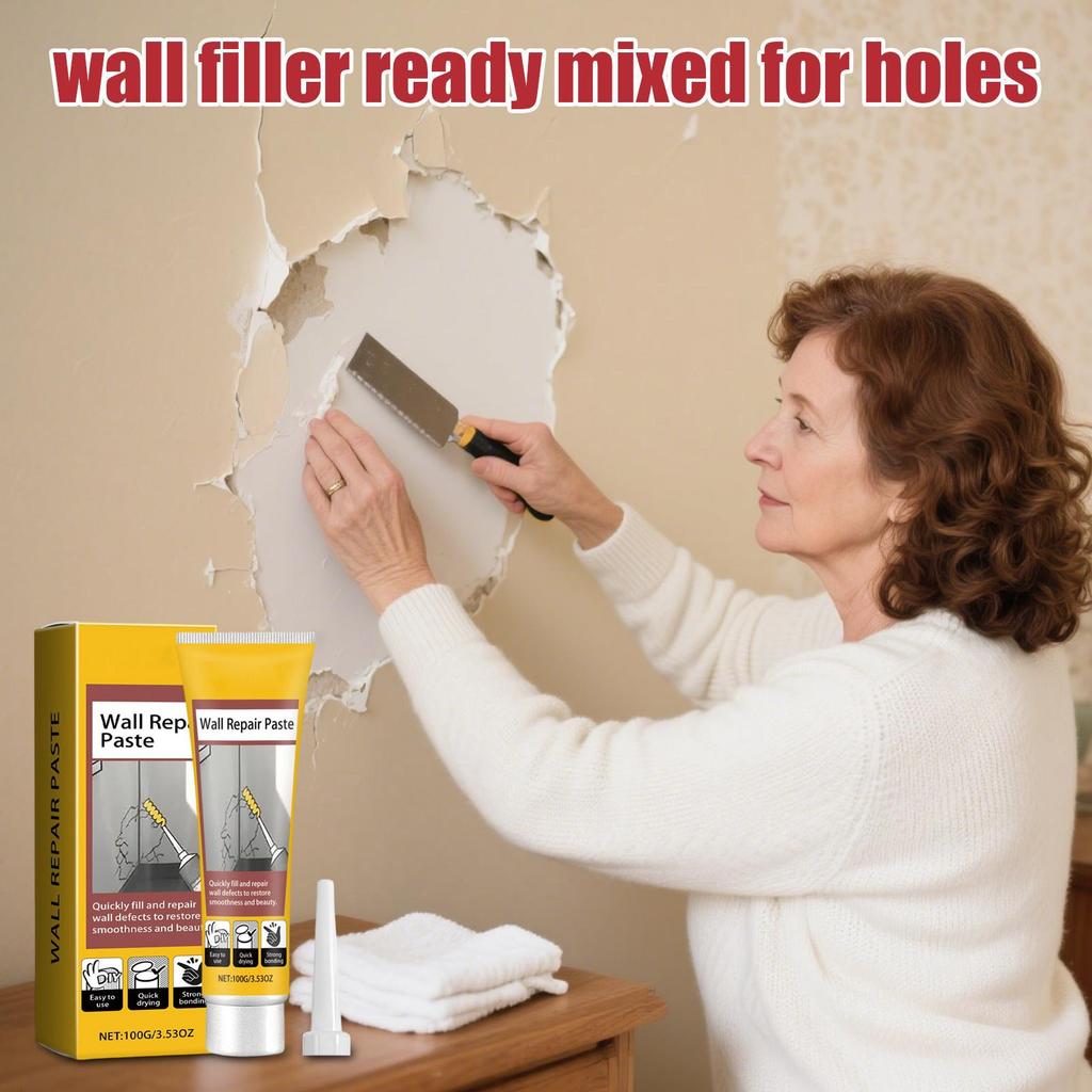 Wall Mending Agent 100g Home Improvement Crack Fix Filler Ceiling Hole Cover Paste Wall Repair Cream Mouldproof Water Proof