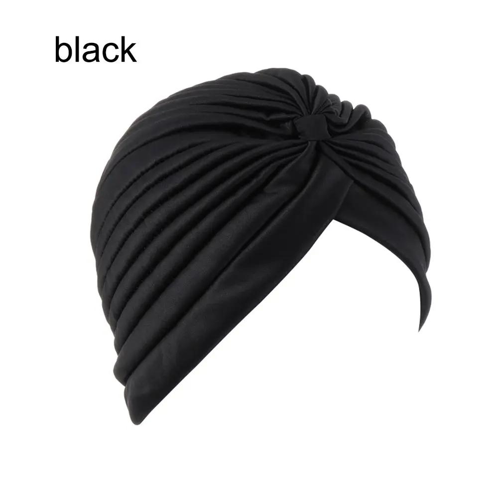 Women Head Wrap Ladies Head Cover Stretchy Turban Muslim Hat Bandana Scarf Hair Loss Chemo Cap Headwear