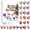 2025 Snowman Advent Calendar for Kids 24-Day Christmas Countdown Box with Acrylic Ornaments Multifunctional Holiday Decoration