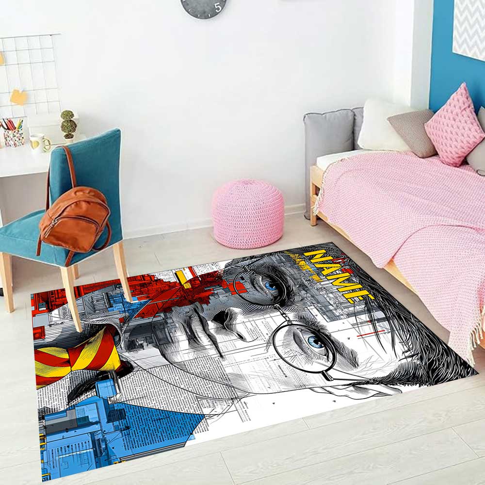 Warner Bros. Works (34) Customize your name rug, office chair cushion, home bedroom living room gift.
