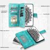 For Xiaomi Redmi 15 5G (EU) (171mm)/4G (EU) (171mm) Wallet Case Mandala Flower Pattern PU Leather Phone Cover with Wrist Strap