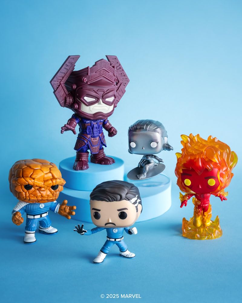 Funko Marvel Funko Pop Фантастическая Четверка Мистер Фантастик Первый Поп! (Фантастический 4-шаговый)