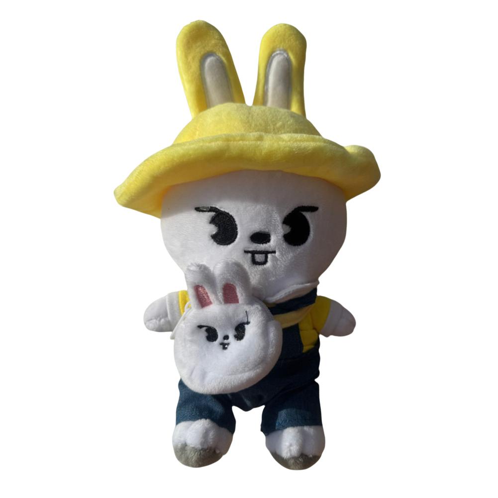 Плюшевая игрушка 15 X 20 см в шляпе и с маленькой сумкой через плечо, весенняя детсадовская игрушка, кукла-потеряшка, мультяшная милая кукла для праздничного сюрприза